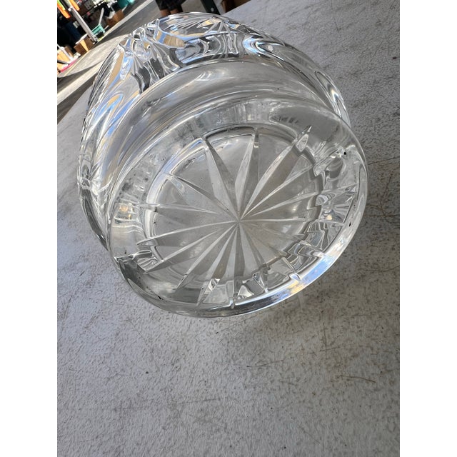 Mid 20th Century Art Nouveau Bohemian Cut Crystal Pinwheel & Hobstar Pitcher For Sale - Image 4 of 8