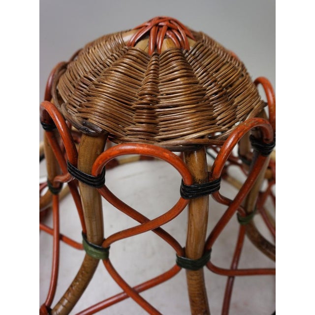 Art Nouveau Rattan Wicker Floor Lamp, 1890s For Sale - Image 16 of 18