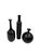 Ceramic Mid-Century Set of 3 Black Bucchero Ceramic Vases, Sebastiani Gubbio Italy 1960s For Sale - Image 7 of 12