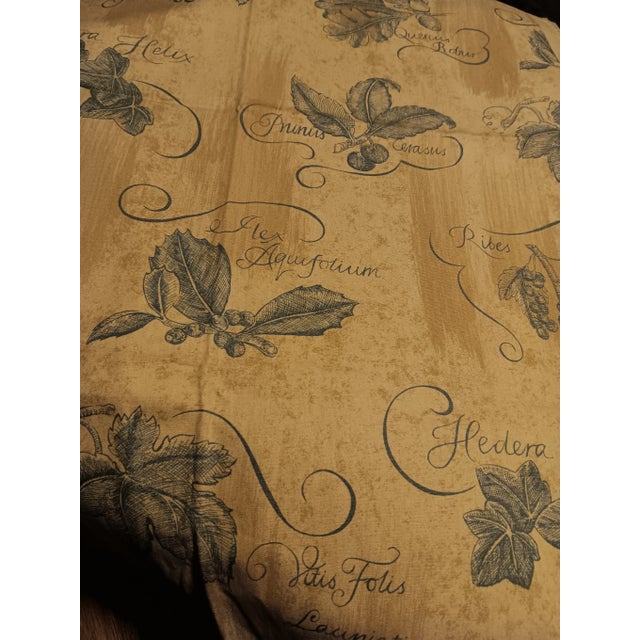 Delisting.Schumacher Designer Beige and Green Fabric-2+yards For Sale - Image 10 of 12