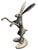 2000 - 2009 Vintage Cast Iron Leaping Boxing Hare Garden Statue For Sale - Image 5 of 12