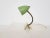 - H. Busquet for Hala desk lamp - Green desk lamp on a yellow feet - With little stars in the metal lamp shade European...