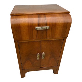 1930s Vintage Art Deco Record Cabinet For Sale