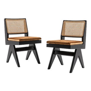 055 Capitol Complex Chairs by Pierre Jeanneret for Cassina, Set of 2 For Sale