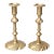 Brass Swirl Candlestick Holders by Colonial Williamsburg, a Pair For Sale