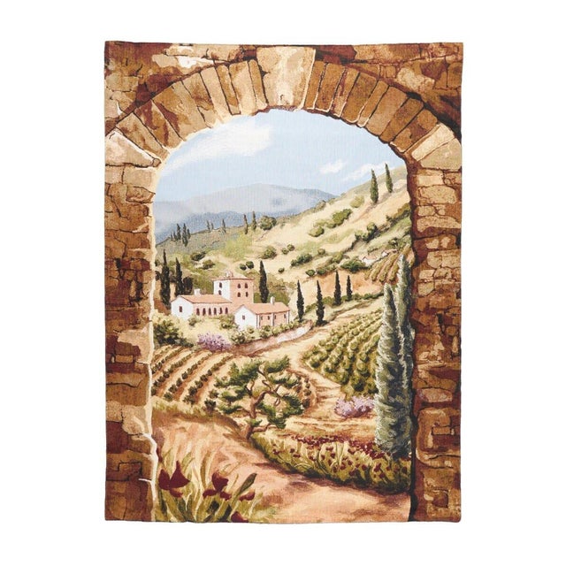 This beautiful tapestry is woven on a jacquard loom by skilled weavers, keeping alive the centuries old tradition of...