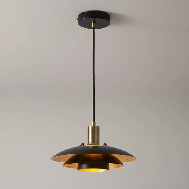 The Rancho Mirage Small 12"" OD Pendant, a layered luminaire of great elegance and refinement that adds a touch of...