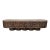 Vintage Coffee Washed Organic Modern Ripple Bench For Sale