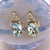 Metal Natural Aquamarine Diamond Earrings 14k Y Gold 1.85 TCW Certified For Sale - Image 7 of 13