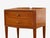 Brown Italian Modern, Stained Wood, Brass, Glass, Nightstands, Italy, 1950s For Sale - Image 8 of 13