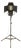 Film Spotlight Floor Lamp on Industrial Tripod from Berkey Italia, 1970s For Sale
