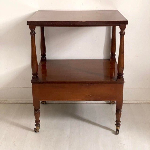 Antique Mahogany Veneer Side Table, 1890s For Sale - Image 4 of 9