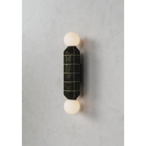 Navazi Medium Wall Lamp in Scorched Coal Ceramic and Glass by Svitanok For Sale - Image 15 of 18
