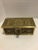 Exquisite rectangular hinged box by Erhard & Sons , Germany. Large gilded bronze box with original key with lion brand....