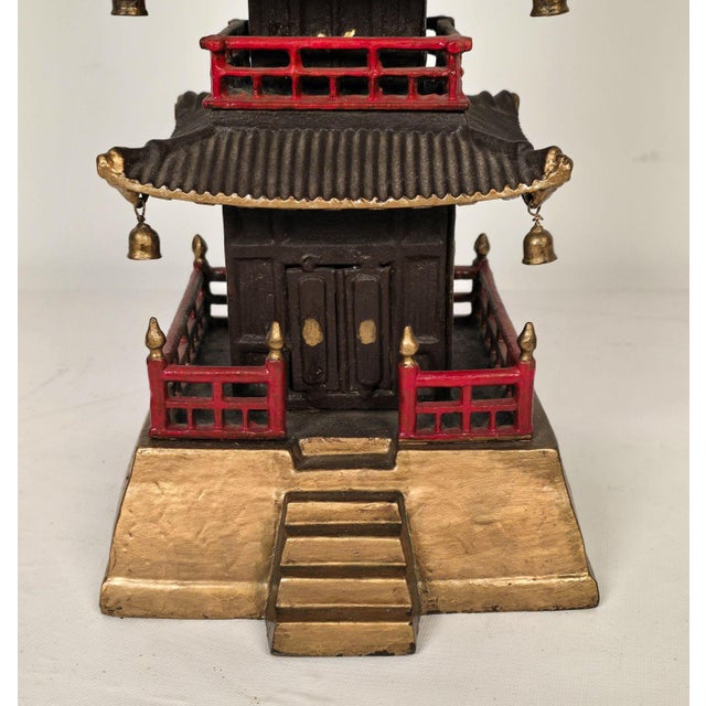 Vintage Japanese Iron Pagoda For Sale - Image 9 of 9