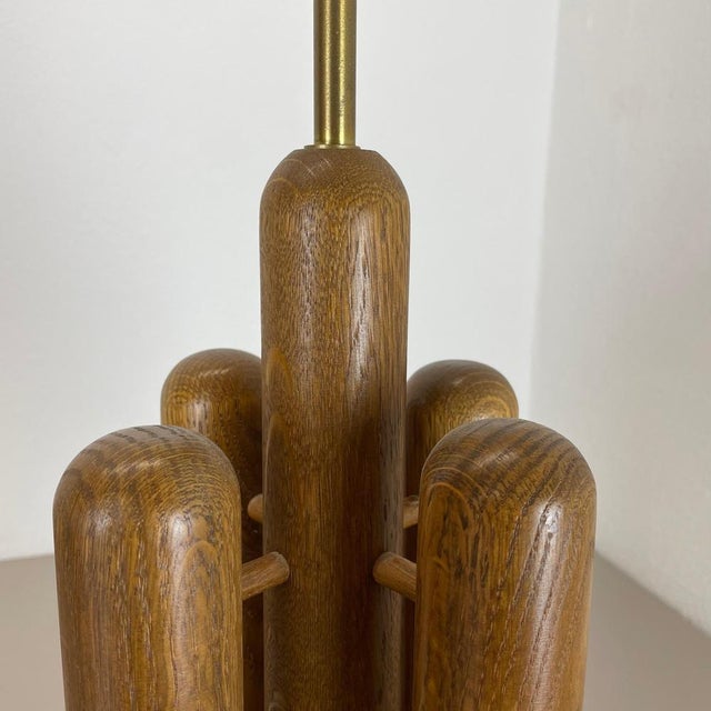 Organic Sculptural Wooden Rocket Table Light from Temde, Germany, 1970s For Sale - Image 17 of 18