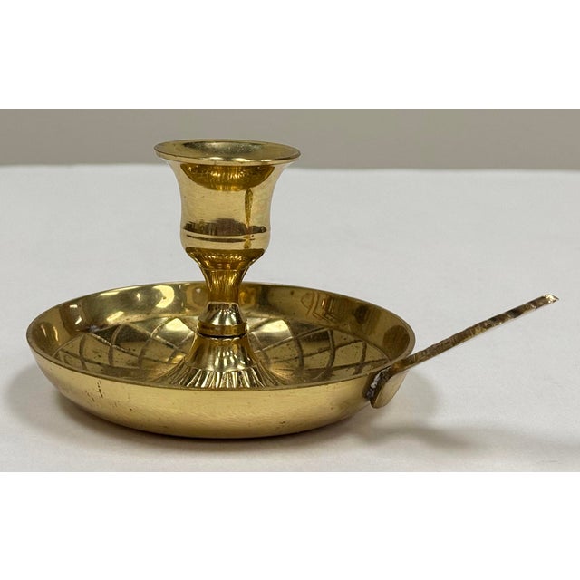 Figurative Brass Pineapple Candlestick Holder For Sale - Image 3 of 6