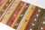 Textile Mid 20th Century Earthy Red, Yellow & Taupe Flatweave Kilim For Sale - Image 7 of 10
