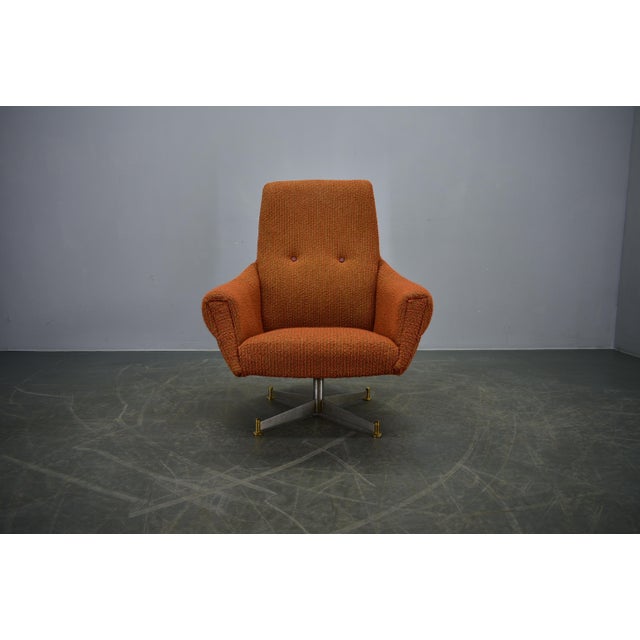 Mid-Century Swivel Chair, Italy, 1969s For Sale - Image 3 of 18