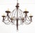 American Wrought Iron Six-Light Chandelier For Sale - Image 11 of 11