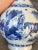 Ceramic Important 17th Century Chinese Blue and White Figural Vase – Transitional Period – Scholars in Landscape – Rare Antique For Sale - Image 7 of 10