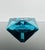 Art Deco Blue Faceted Glass Ashtray by Moser, Czechoslovakia, 1930 For Sale - Image 4 of 9