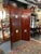 Wood Vintage Art Deco Style Mahogany Etched Glass Three Panel Room Divider Screen For Sale - Image 7 of 13
