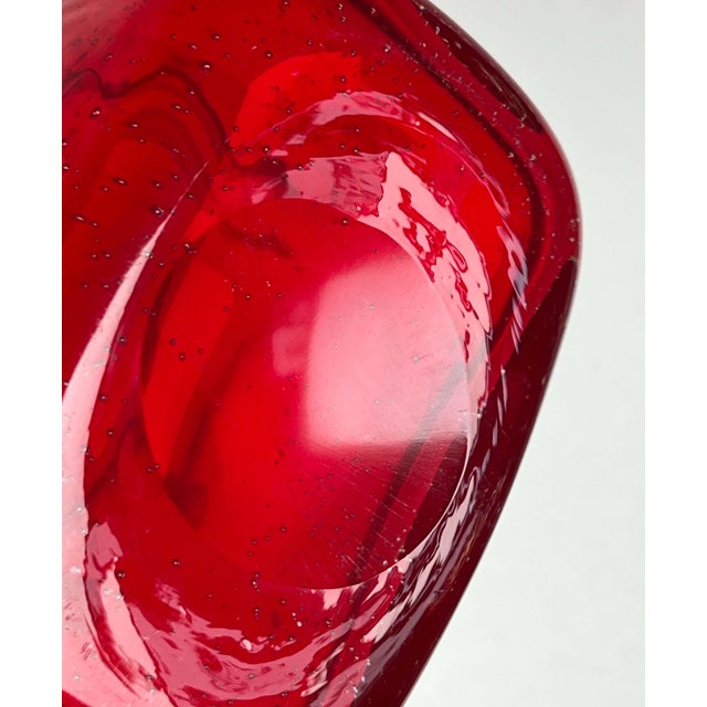 Mid-Century Modern Scandinavian Glass Vase, 1960s For Sale - Image 14 of 16