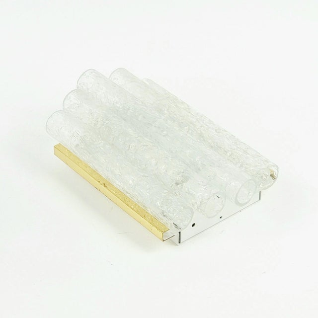 Mid-Century Modern Ice Glass Wall Light from Doria Leuchten, Germany, 1960s For Sale - Image 6 of 11