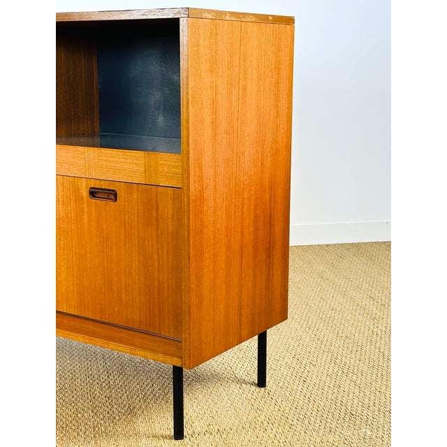 Tall Scandinavian Teak Sideboard, 1960s For Sale - Image 13 of 18