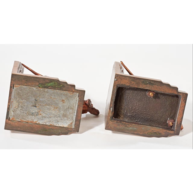 Early 20th Century Pair of Vintage Art Deco Brass Hunting Dog Bookends For Sale - Image 5 of 5
