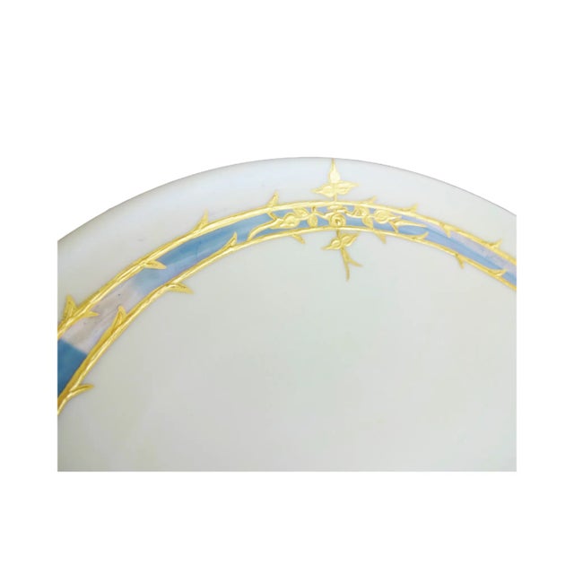 Pastel and Gilt Porcelain Dessert Plates - Set of 6 For Sale - Image 4 of 12