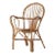 Bamboo & Rattan Peacock Accent Arm Chair by Rosenthal Netter Made in Italy For Sale