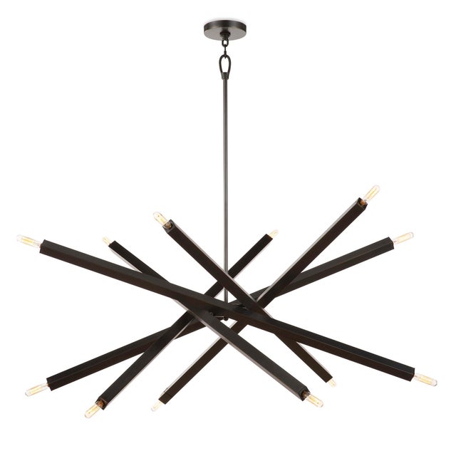 Metal Regina Andrew Viper Chandelier in Oil Rubbed Bronze For Sale - Image 7 of 7
