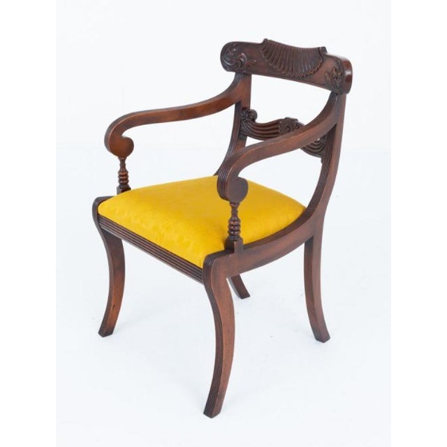 1920s Regency Dining Chairs in Mahogany, 1920s, Set of 10 For Sale - Image 5 of 8