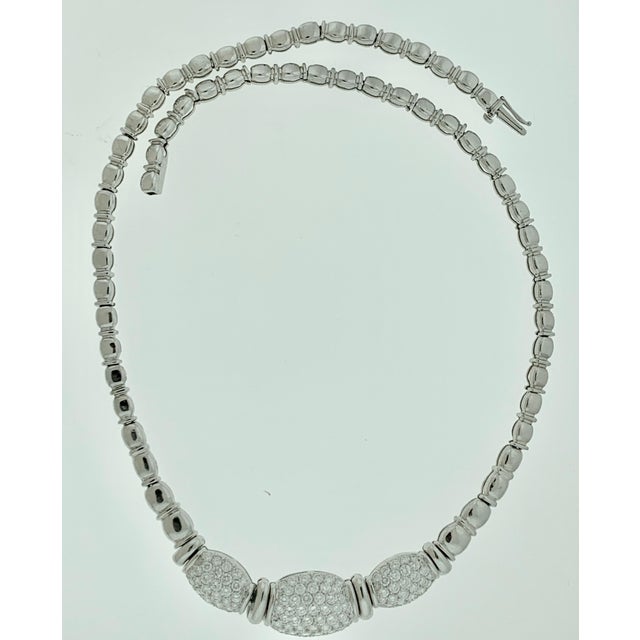 5.8 Carat VS/G Quality Diamond 18 Karat White Gold Necklace Bridal Estate For Sale - Image 17 of 18