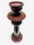 Faux Bois Rosewood Ceramic Candleholders - A Pair For Sale In Boston - Image 6 of 8