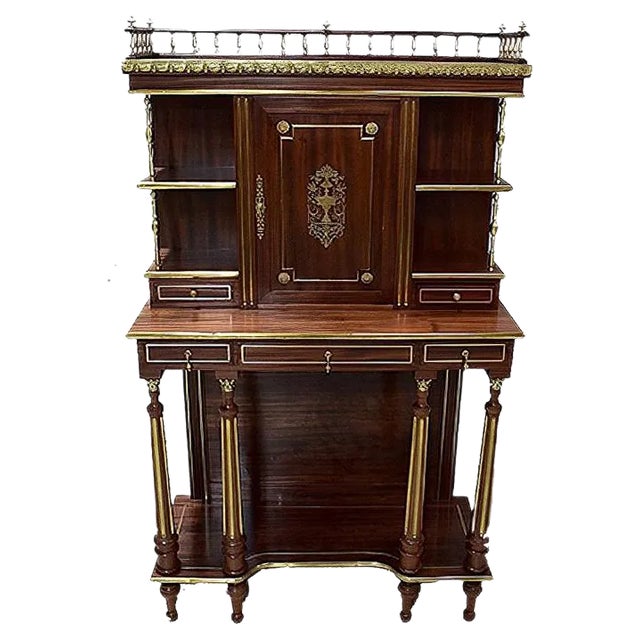 19th Century Louis XVI Style Mahogany Cabinet For Sale
