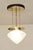 Art Nouveau Ceiling Lamp Vienna Secession ceiling lamp, made 1905/15. Two circular, chased brass bars connected by brass...