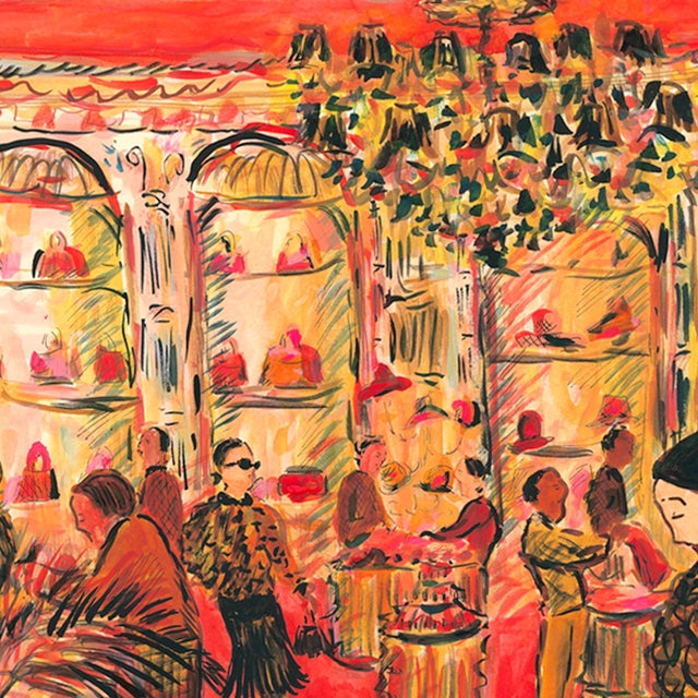 2020s The Accessories Department Original Figurative Contemporary Watercolor by Pauline De Roussy De Sales For Sale - Image 5 of 5