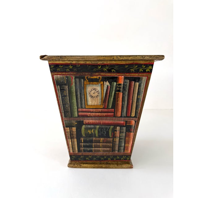 Mid 20th Century 1950s Fornasetti Style Trompe l'Oeil Waste Basket / Planter For Sale - Image 5 of 16