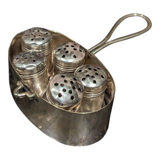 Vintage Silver Spice/Salt Shakers -6 Pieces For Sale