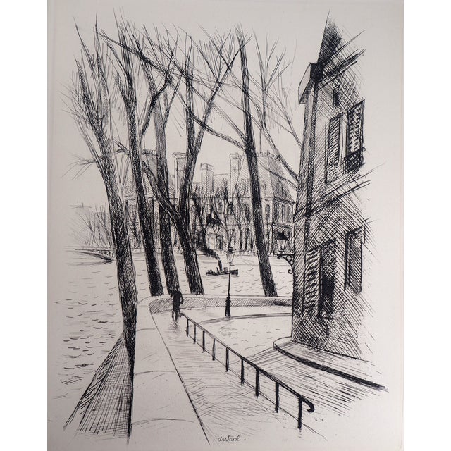 Robert Louis Antral, L’hotel De Ville, 1937, Original Etching For Sale