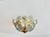 Vintage Water Green Floral Flush Mount Chandelier, Hand-Painted Glass Flower Ceiling Light, Mid-Century Brass Light Fixture - Pair For Sale - Image 16 of 17