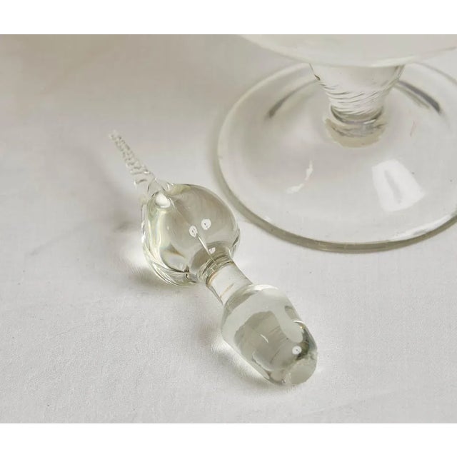 Pair of Mid Century Italian Cased Murano Glass Decanters For Sale In San Francisco - Image 6 of 8