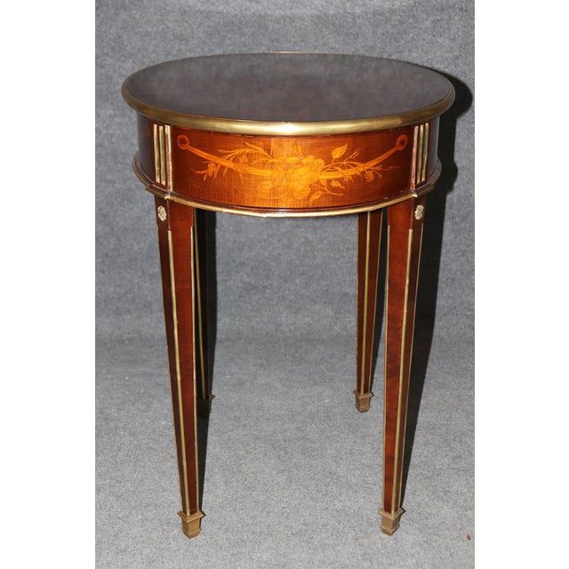 Signed Escalier De Cristal of Paris Metamorphic French Louis XVI Desk Table For Sale In Philadelphia - Image 6 of 12