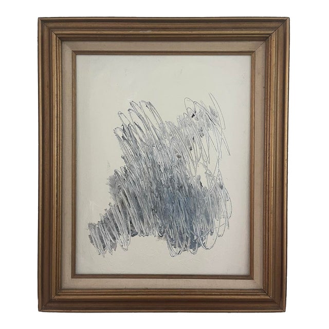 “Salt” Contemporary Abstract Acrylic on Canvas Panel For Sale