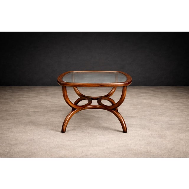 Sculptural Coffee Table in Brazilian Caviúna Wood by Giuseppe Scapinelli, Brazil, 1950s For Sale - Image 10 of 11