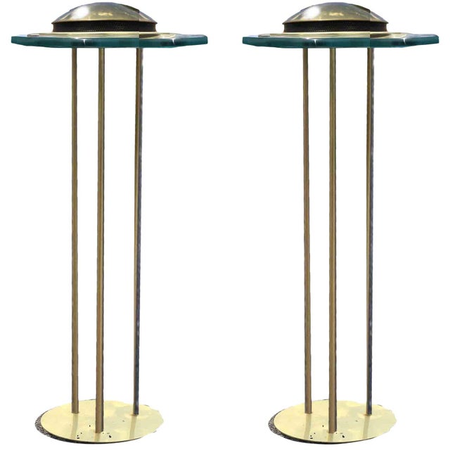 1987 Robert Sonneman for Kovacs Saturn L-710 Floor Lamps - A Pair For Sale - Image 11 of 11
