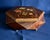 Italian Vintage Sorrento Italian Inlaid Wood Musical Jewelry Box Geometric Hexagonal For Sale - Image 3 of 14
